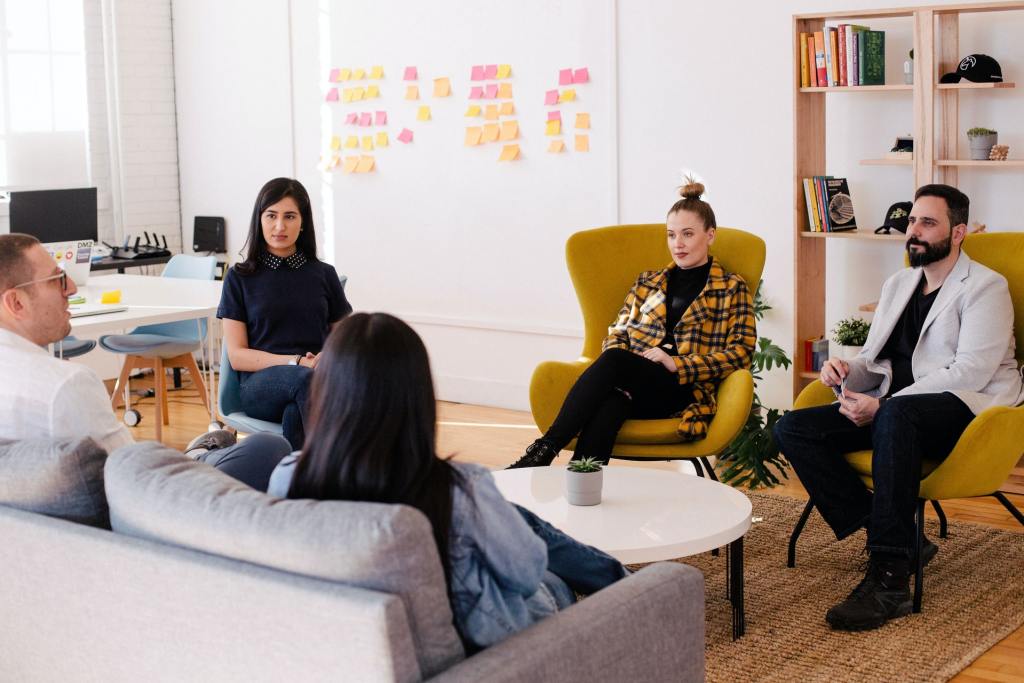 people in a meeting